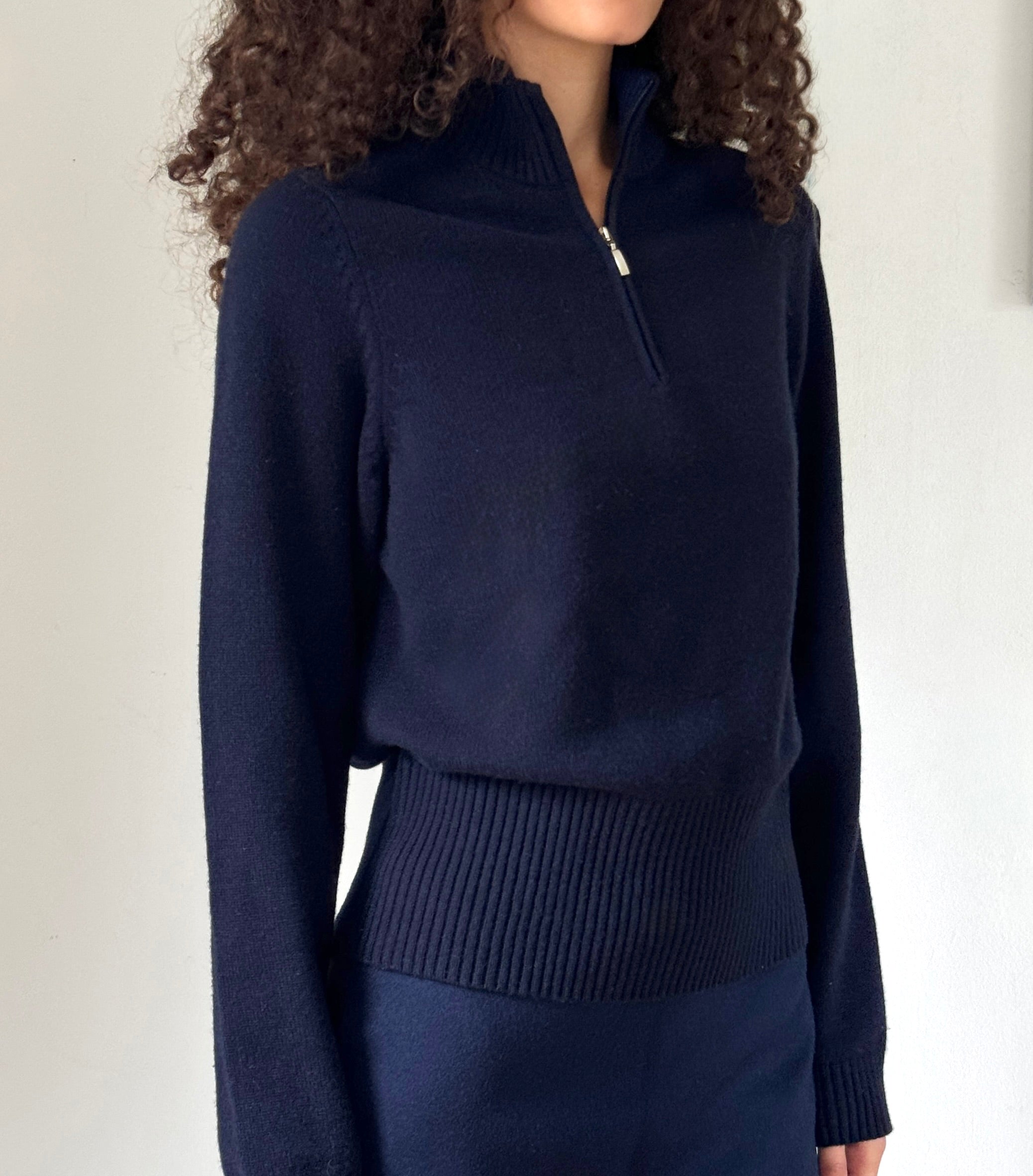 The Quarter Zip (Her Version) - Classic Navy