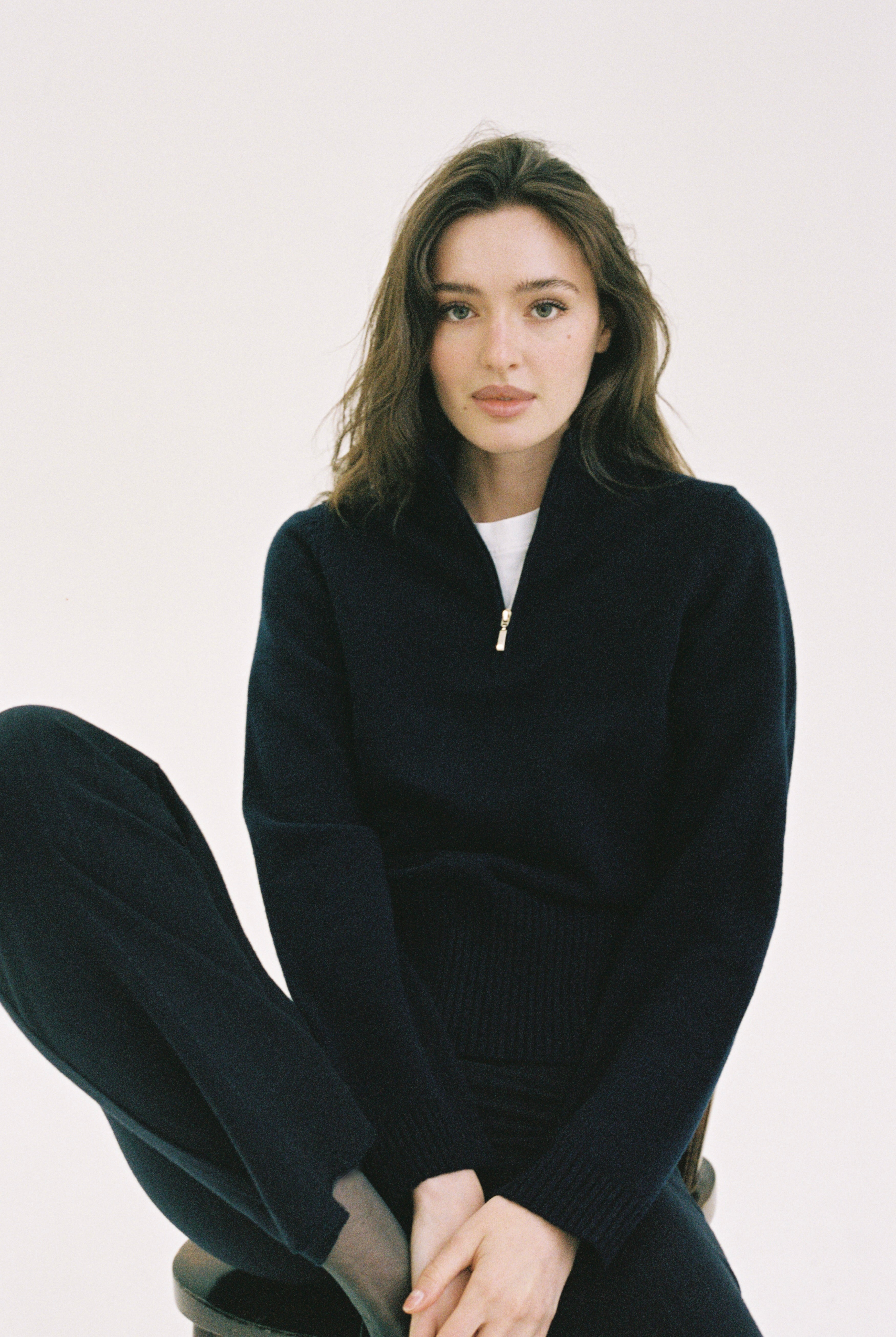 The Quarter Zip (Her Version) - Classic Navy