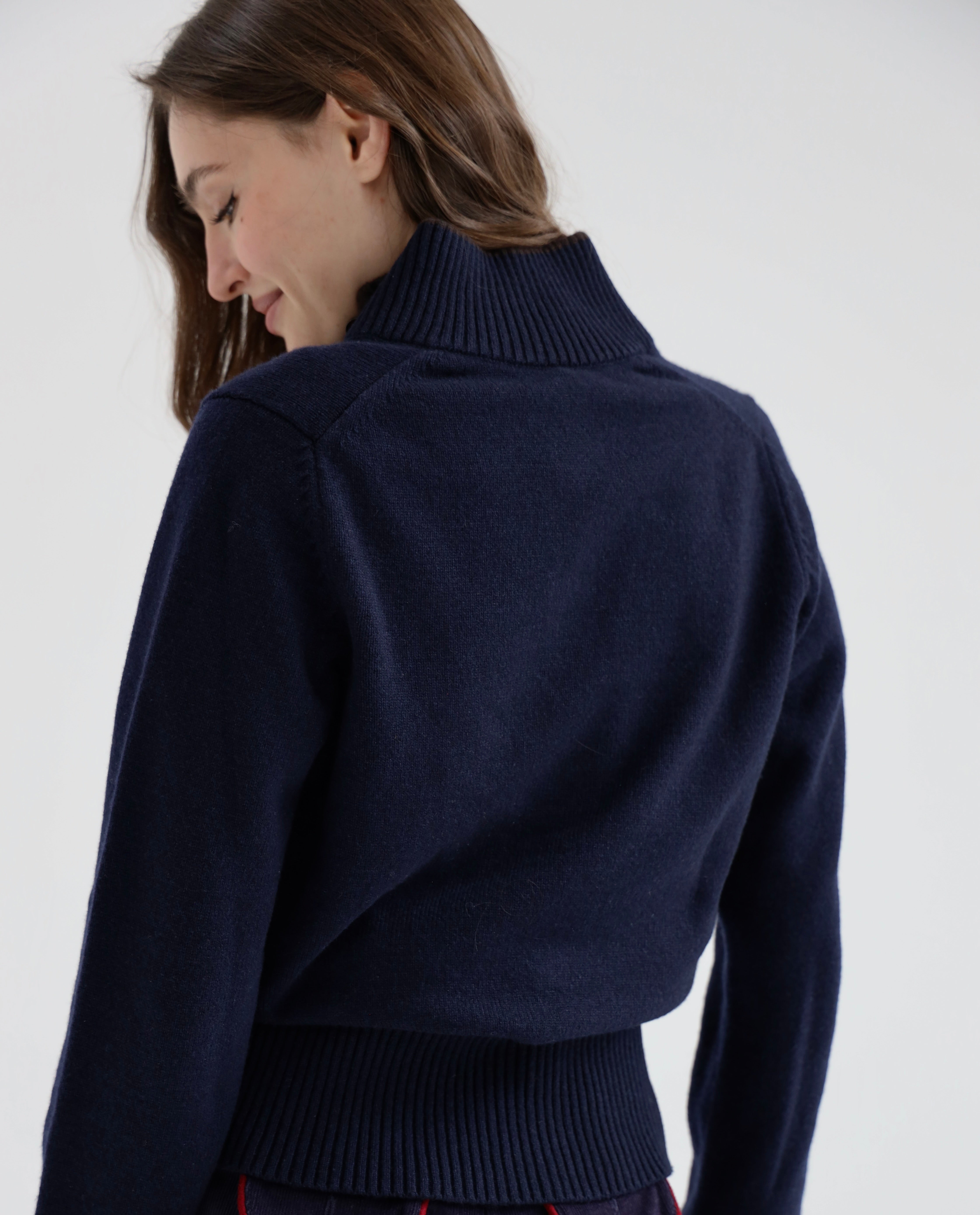 The Quarter Zip (Her Version) - Classic Navy