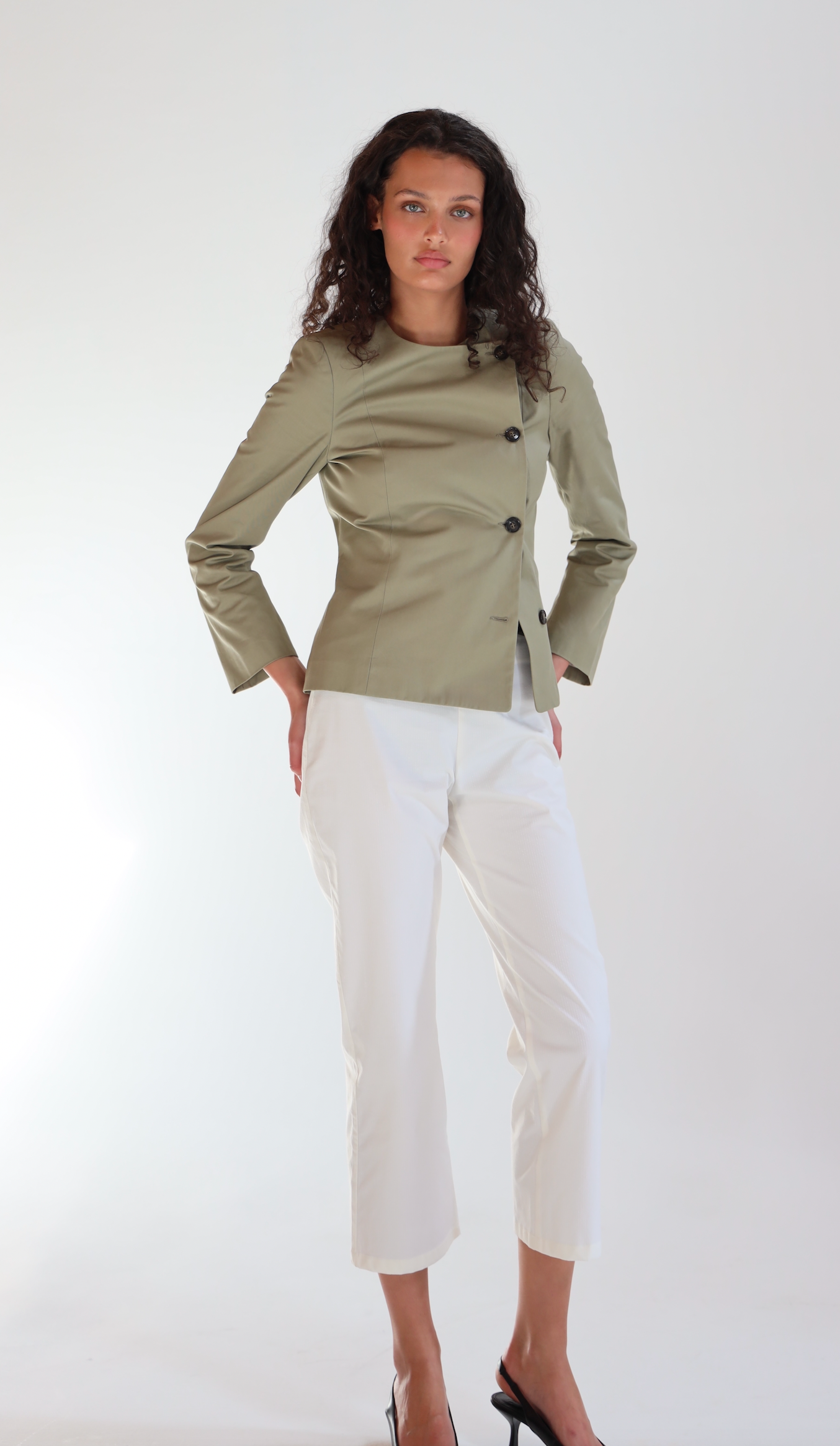 The Breezy Pants in Vanilla Stripes