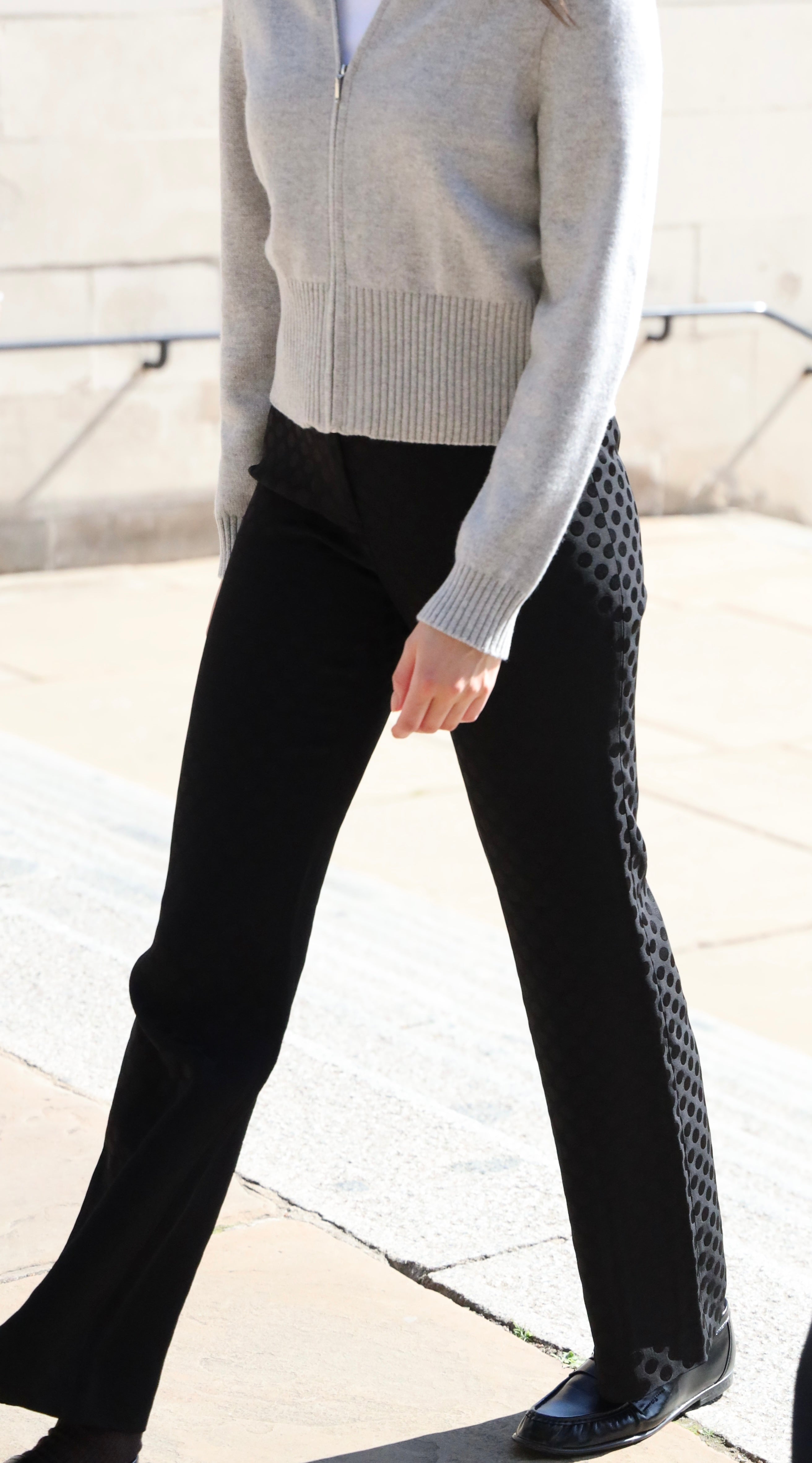 The Jackie Pants in Black Dots